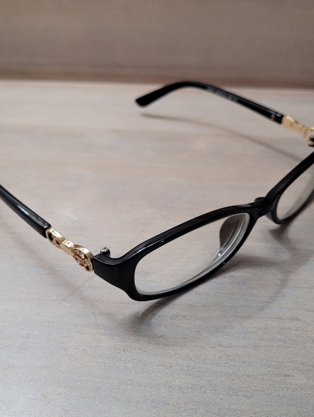 Bvlgari Women's Silver and Rhinestone Embellished Eyeglasses Black Made in Italy - Picture 2 of 6